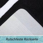 Non-slip bath mat, washable, soft and absorbent